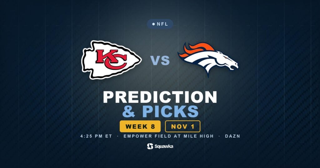 Kansas City Chiefs vs Denver Broncos prediction, picks and odds for Week 8 of the 2026 NFL season