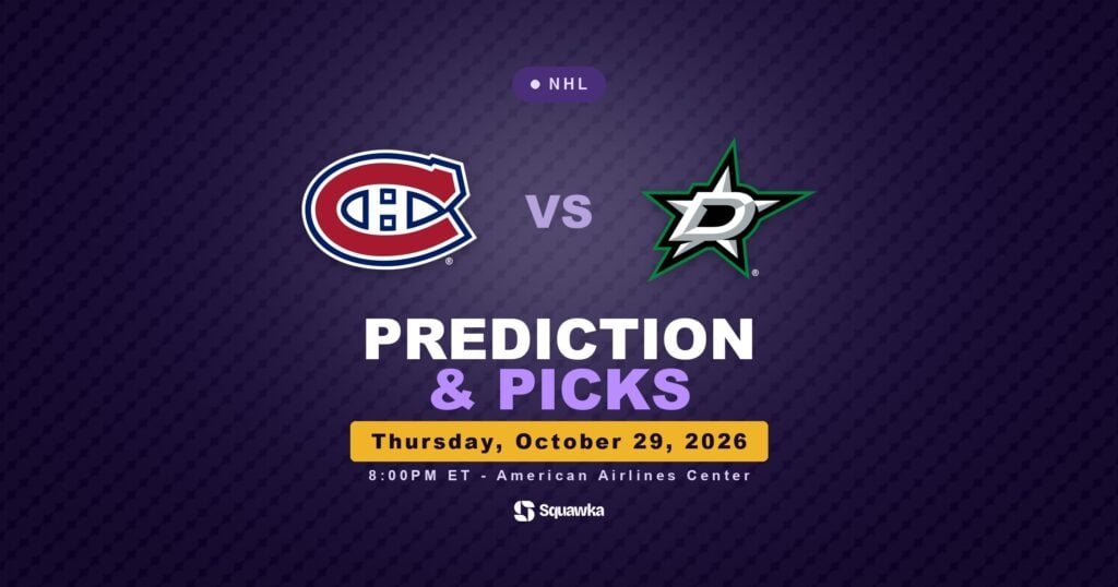 Montréal Canadiens vs Dallas Stars prediction and picks