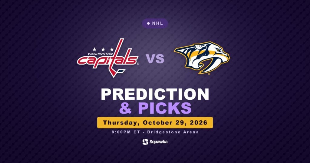 Washington Capitals vs Nashville Predators prediction and picks