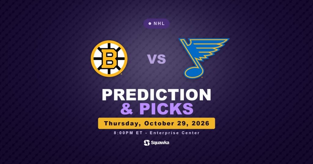 Boston Bruins vs St Louis Blues prediction and picks