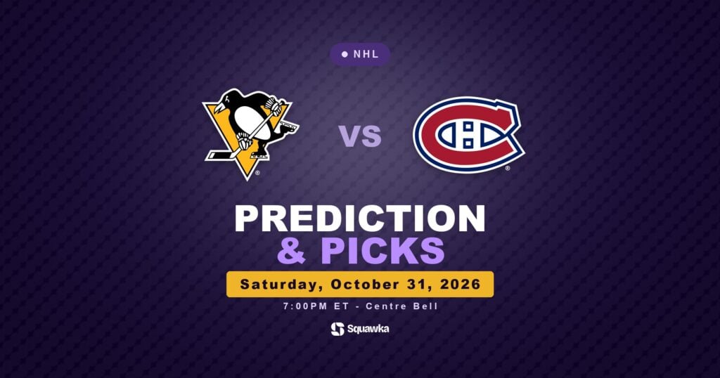 Pittsburgh Penguins vs Montréal Canadiens prediction and picks