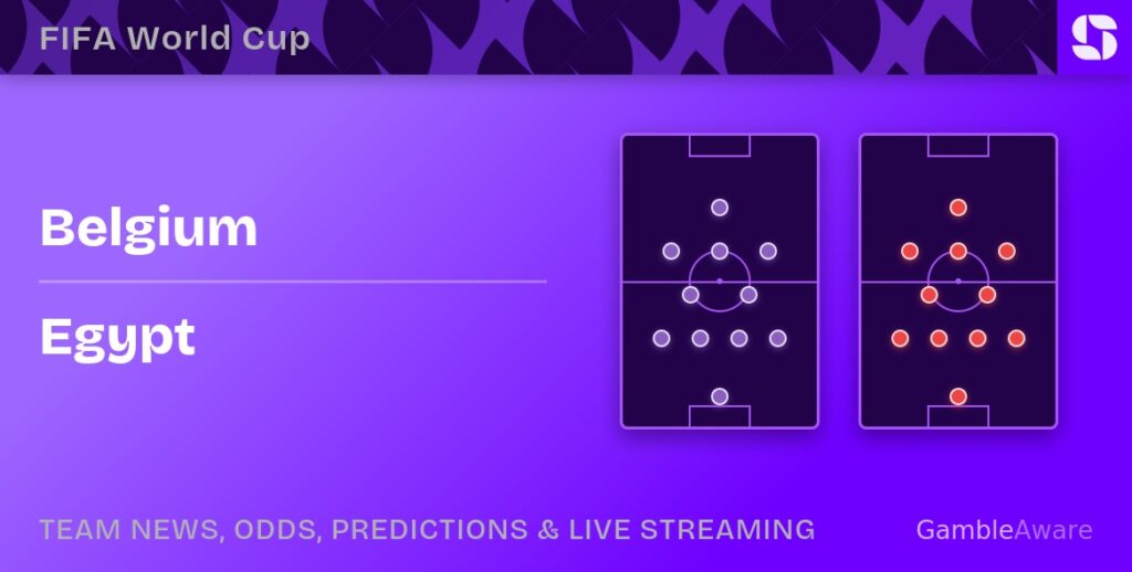 Bélgica x Egito - Copa do Mundo 2026