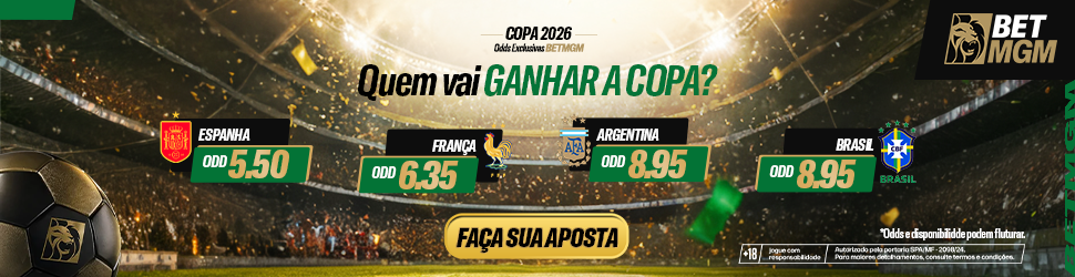 BetMGM Copa do Mundo 2026: odds exclusivas. Aposte com responsabilidade. +18.