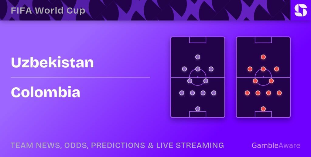 Uzbequistão x Colômbia: palpites, onde assistir e odds da Copa do Mundo 2026