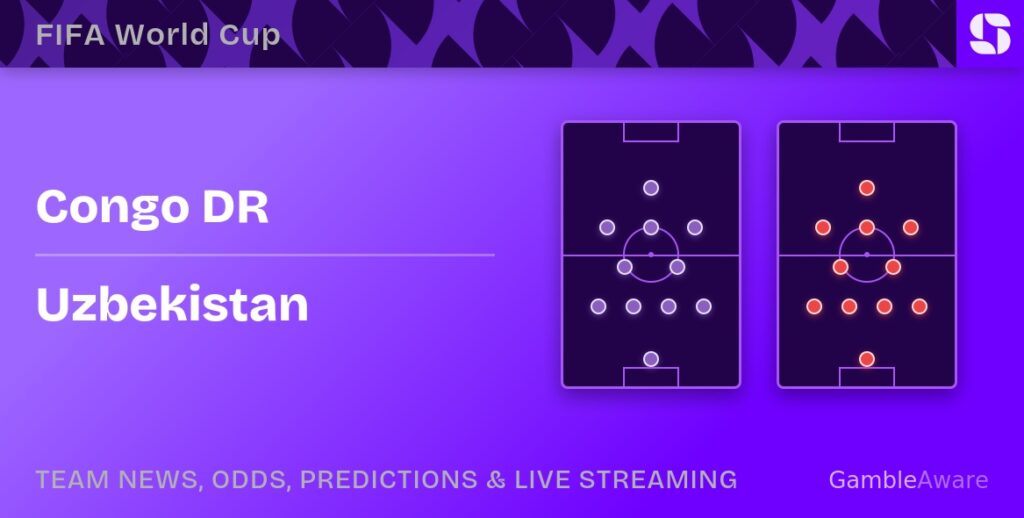 Congo DR x Uzbequistão na Copa do Mundo 2026