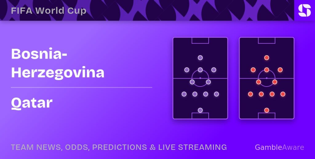Bósnia e Herzegovina x Catar na Copa do Mundo 2026