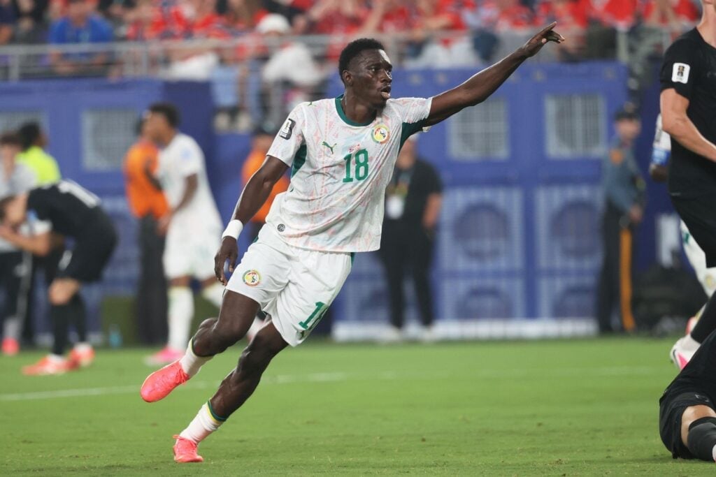 Ismaïla Sarr pelo Senegal nos 16 avos de final da Copa do Mundo 2026