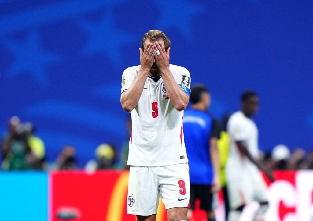 Harry Kane em ação pela Inglaterra na Copa do Mundo 2026