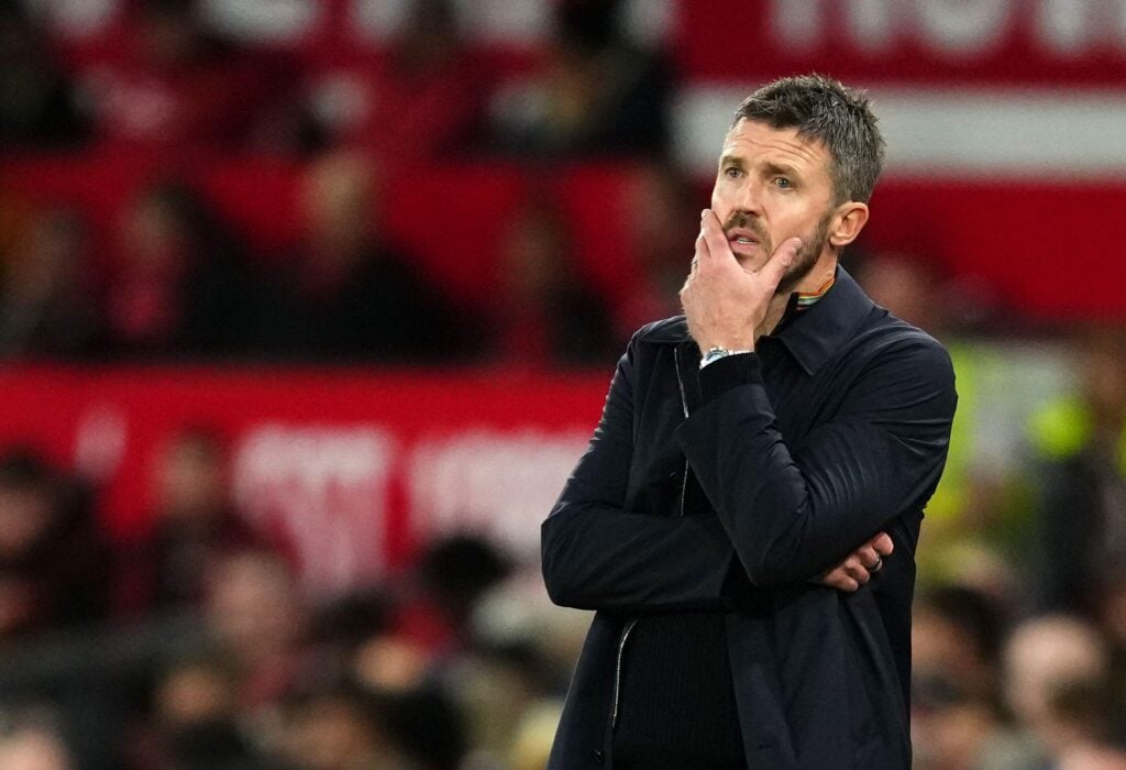 Michael Carrick, técnico do Manchester United, na Premier League 2026/27